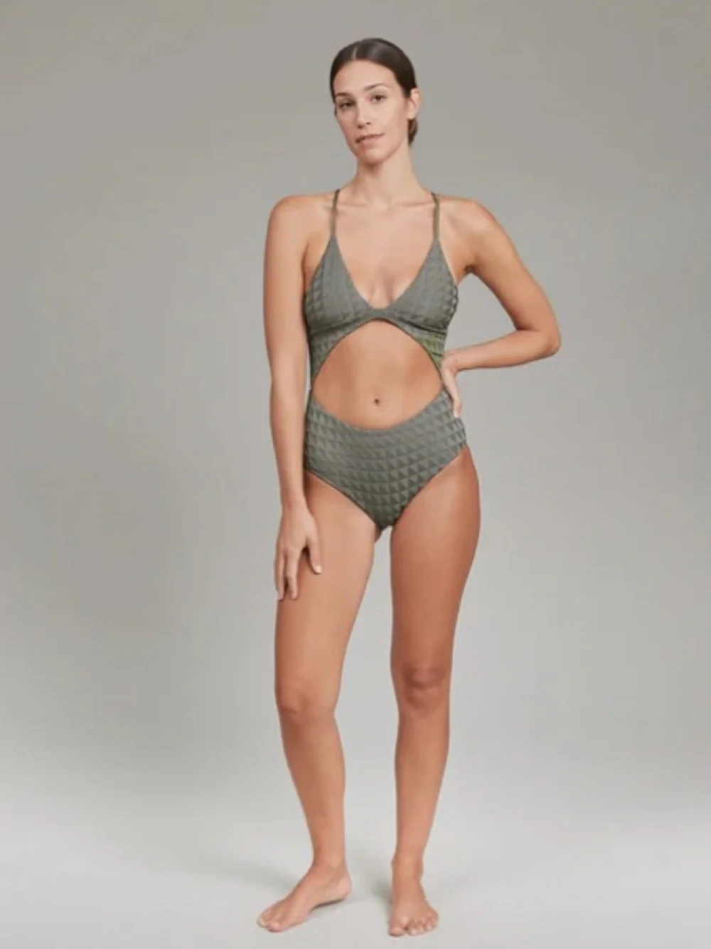Acacia swimwear Amari one piece in Loden New - Picture 2 of 3